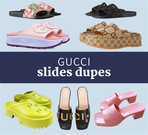 gucci platform slide sandal dupe|gucci platform wedge sandals.